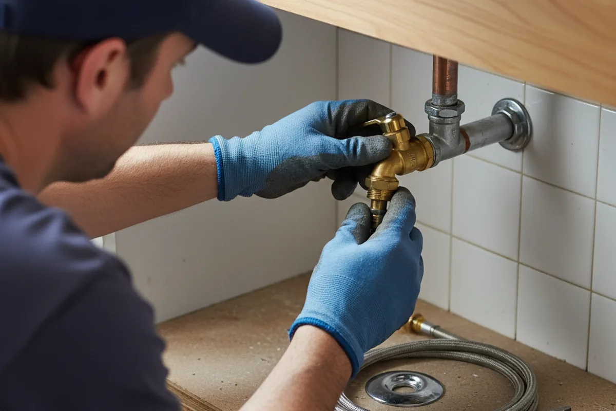 Shutoff valve and fitting work during Emergency Plumbing in Mc Arthur